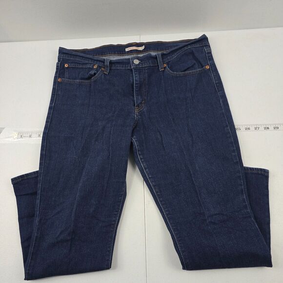 Levi's 514 relaxed straight leg jeans blue 33 denim womens‎ 4599 - Picture 1 of 13